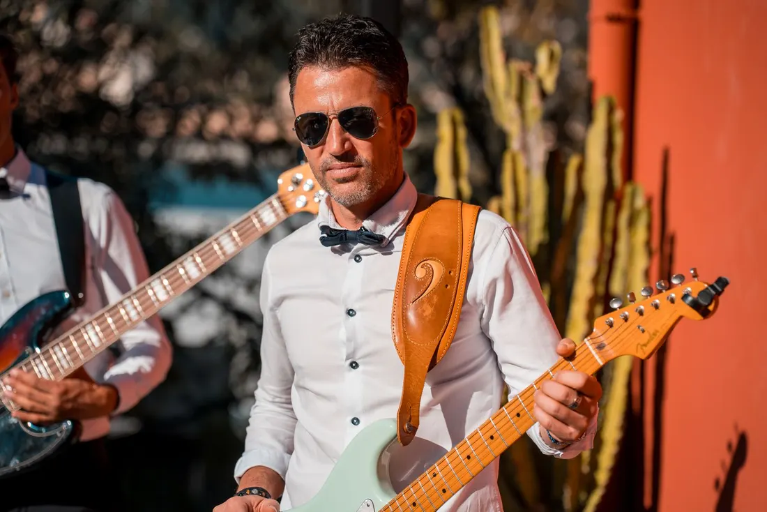 Le guitariste en live